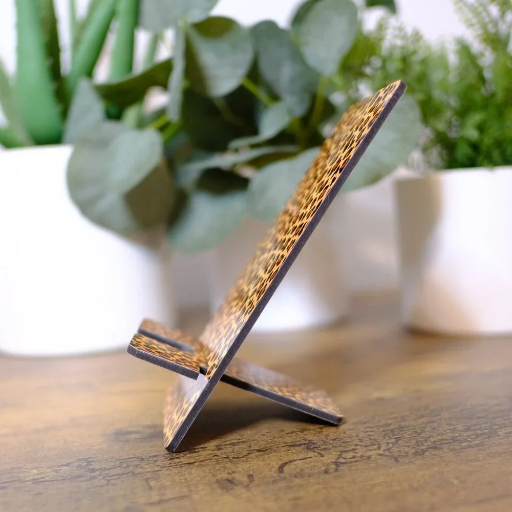 Handmade Cellphone Stand/Dock, Animal Print, iphone, samsung, android, gift